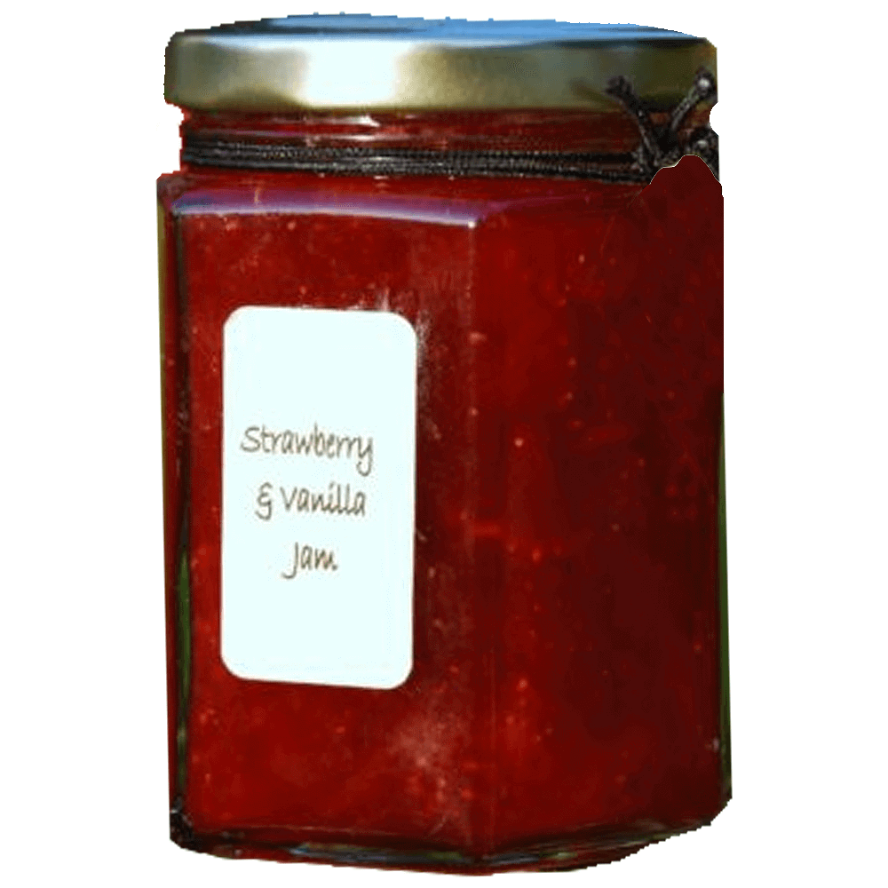 Peachey Preserve's Strawberry and Vanilla Jam 227g